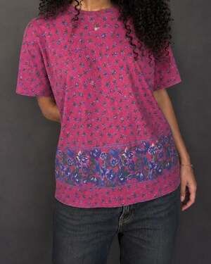 Vintage Variety Floral Print Short Sleeve T-Shirt